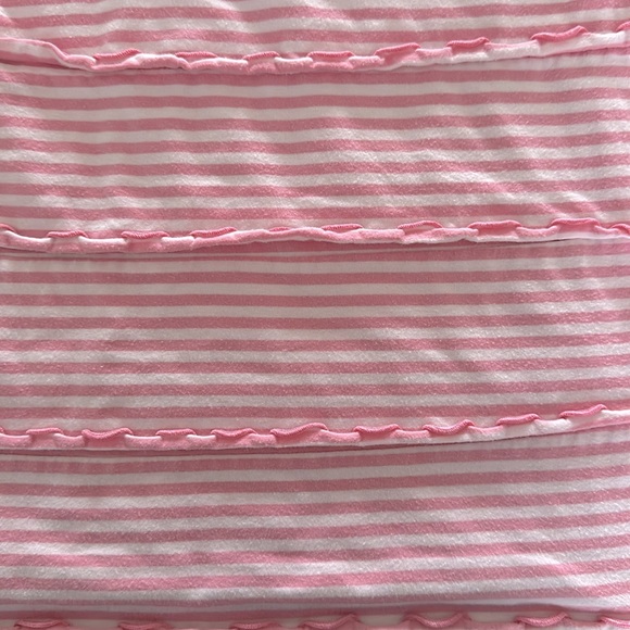 Hanna Andersson pink striped dress size 12 (150) - Picture 3 of 6